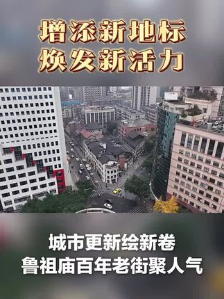 城市更新绘新卷 鲁祖庙百年老街聚人气