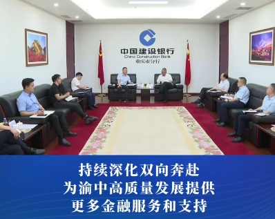 渝中区委副书记、区长谢东走访调研建设银行重庆市分行#重庆渝中#渝中新闻