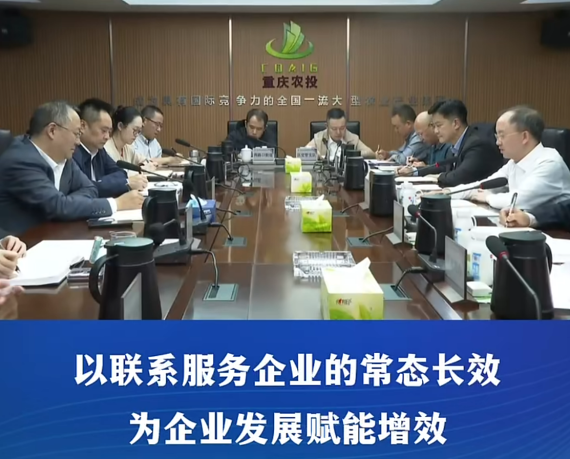 渝中区委书记黄茂军与重庆市农业投资集团有限公司党委书记、董事长刘波座谈交流#重庆渝中#渝中新闻