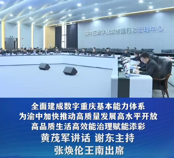 渝中区推进数字重庆建设领导小组会议召开#重庆渝中 #渝中新闻