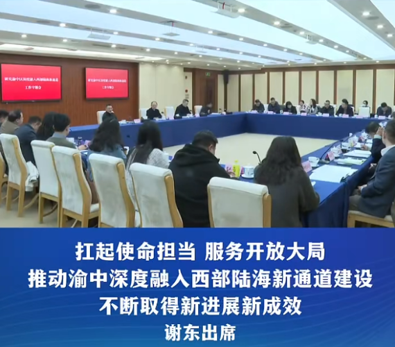 黄茂军主持召开渝中区深度融入西部陆海新通道建设工作专题会#重庆渝中#渝中新闻
