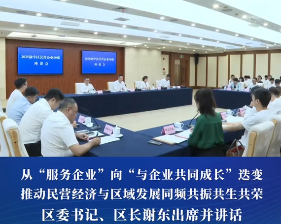 渝中区召开2025民营企业50强座谈会