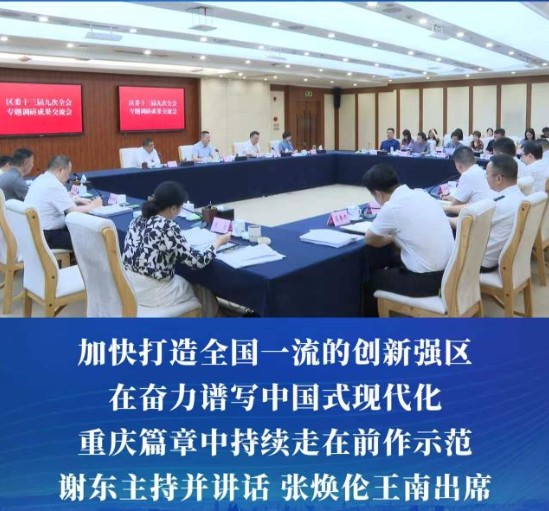 渝中区委十三届九次全会专题调研成果交流会举行