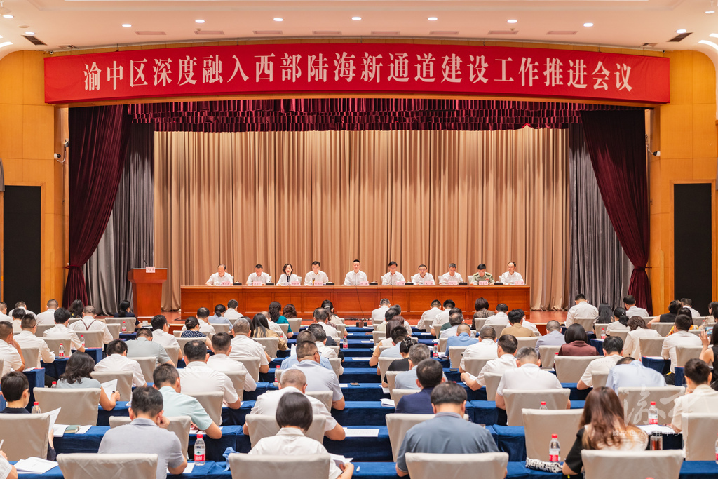 渝中区召开深度融入西部陆海新通道建设工作推进会